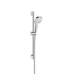 Hansgrohe Croma Select E Multi ensemble barre de douche coulissante avec douchette Croma Select E Multi 65cm avec flexible de douche Isiflex`B 160cm blanc/chrome 0605307