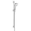 Hansgrohe Croma Select E Multi ensemble barre de douche avec douchette Croma Select E Multi EcoSmart 90cm avec flexible Isiflex`B 160cm blanc/chrome 0605314