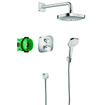 Hansgrohe Croma select e Ensemble de douche complet avec thermostat ecostat e chrome GA46935