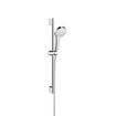 Hansgrohe Croma Select S Multi glijstangset met Croma Select S Multi handdouche EcoSmart 65cm met Isiflex`B doucheslang 160cm wit/chroom 0605495