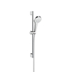 Hansgrohe Croma Select S Vario ensemble barre de douche avec douchette Croma Select S Vario EcoSmart 65cm avec flexible Isiflex`B 160cm blanc/chrome 0605497