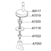 Pressalit uni charnière pour Concordia ou Scandinavia Plus inox GA82125