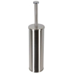 Geesa Nemox Brosse de toilette - montage mural - tête de brosse blanche - inox brossé 0653456