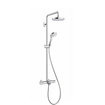 Hansgrohe Croma select s 180 2jet showerpipe pour baignoire chrome blanc GA42902