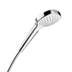 Hansgrohe Croma Select E douchette à main Vario EcoSmart 1/2 xØ11cm avec pluie turbo pluie et pluie intense blanc/chrome 0605330