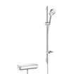 Hansgrohe Combi Raindance Select E 120 0,90m/Ecostat Select blanc/chromé GA27525