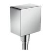 Hansgrohe Fixfit Square Coude mural de raccordement avec clapet anti-retour chrome 0605348