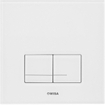 Wisa XS Panneau de commande - carré - 16x16x1 - double chasse - verre - blanc 0701536