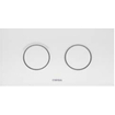 Wisa Juno plaque de commande plastique pneumatique 208x111mm avec double chasse pour élément WC XT finition chrome mat 0701589