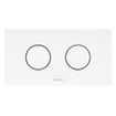 Wisa Juno plaque de commande plastique pneumatique 208x111mm avec double chasse pour élément WC XT chromé brillant 0701588