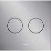 Wisa Luga bedieningsplaat kunststof pneumatisch 16x16cm met dualflush voor XS WC element mat chroom TWEEDEKANS OUT12248