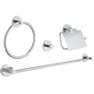 GROHE Essentials ensemble d’accessoires 4 en 1 chrome 0438152