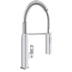 GROHE Eurocube Mitigeur de cuisine avec bec medium monotrou avec douchette professionnelle chrome 0438105