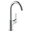 Hansgrohe Robinet de lavabo Talis - 21 cm - bec haut - bec pivotant - vidage à bouton-poussoir - chrome 0450945