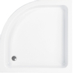 Wisa Cadiz s receveur de douche quart de rond 90x90x8cm avec set de pieds blanc SW48716