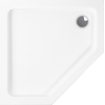 Wisa Malaga receveur de douche Acrylique pentagonal 100x100x3,5cm blanc 0790209