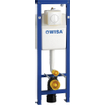 Wisa XS Inbouwreservoir - 118x38cm - frontbediening - met bedieningsplaat Glans Wit 0704406