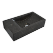 Wiesbaden Raw lavabo suspendu gauche 40x22x10 cm pierre dure satinée SW72930