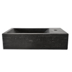 Wiesbaden Raw lavabo en pierre dure à droite 40x22x10 cm pierre dure satinée SW72931