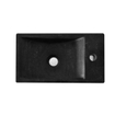 Wiesbaden Raw lavabo en pierre dure à droite 40x22x10 cm pierre dure satinée SW72931