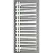Zehnder yucca radiateur à serviettes 130.4x57.8cm 599watt acier blanc brillant SW68257