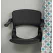 Handicare siège de douche rabattable avec dossier et accoudoirs anthracite SW66123
