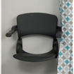 Handicare siège de douche rabattable avec dossier et accoudoirs anthracite SW66123