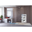 Sanibroyeur Sanifloor pompe eaux usées Sanifloor siphon inclu pour receveur extra plat totale 295x164x191mm coté entrée 1xDN16 0620136