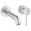 GROHE Essence New Wastafelkraan Inbouw - uitloop 18.3cm - M-size - inclusief inbouwdeel - supersteel SW767546
