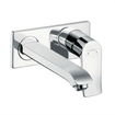 Hansgrohe Metris élément encastré pour robinet mural avec bec 22.5cm incl. bouchon de vidange 50001 chrome 0450915