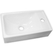 Jika Petit lave-mains 36x24cm blanc avec trou de robinet GA35252