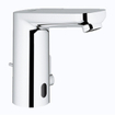 GROHE Eurosmart Cosmopolitan E robinet de lavabo électronique économique en eau avec infrarouge avec mélange avec bonde de vidage à tirette avec batterie 6V chrome 0442274