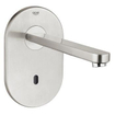 GROHE Eurosmart Cosmopolitan E - partie apparente robinet mural - bec 23cm - sans mélange - transformateur 230V - inox 0437788
