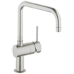 GROHE Minta Mitigeur de cuisine - haut - bec pivotant - SuperSteel brossé 0102511