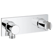 GROHE Grohtherm F partie apparente coude de raccordement mural avec support de douche vertical ou horizontal chrome 0437910