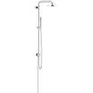 GROHE Rainshower Modern ensemble de douche pluie apparent - pomme de douche 21cm - douchette barre - barre de douche 113cm - chrome 0430171