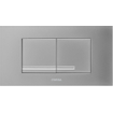 Wisa XT Kantos plaque de commande plastique double chasse DF chrome mat 0701518