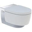 Geberit AquaClean Mera Comfort – WC japonais avec extraction des odeurs, séchage à air chaud, douchette intime, abattant soft-close, plaque de recouvrement chromée brillante – Blanc brillant GA13633