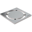 Geberit grille 8x8cm pour siphon de douche à l'intérieur cercle inox GA10832