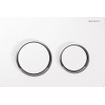 Geberit Omega20 bedieningplaat, 2-toets spoeling frontbediening voor toilet 21.2x14.2cm wit 0700237