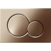 Geberit Sigma01 bedieningplaat, 2-toets spoeling frontbediening voor toilet 24.6x16.4cm edelmessing gegalvaniseerd (goud) 0700523