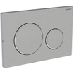 Geberit Sigma20 bedieningsplaat - 2-toets spoeling - ronde knoppen - vastschroefbaar - vergr.geb.rvs/gep./geb. SW63527