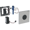 Geberit type 10 plaque de commande pour urinoir - 230V - bouton rond - noir/chrome brillant 0701962