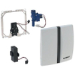 Système de commande de urinoir Geberit Basic alimentation par batterie 16x16cm avec infrarouge pour commande frontale mat chromé. 0730060