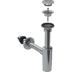 Geberit siphon de lavabo 1 1/4 40 mm avec tuyau mural chromé SW64048