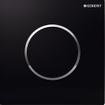 Geberit type 10 plaque de commande pour urinoir - pneumatique - bouton rond - noir/chrome brillant 0701940