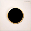 Geberit type 10 plaque de commande pour urinoir - 230V - bouton rond - blanc/doré SW64024