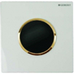 Geberit type 10 plaque de déclenchement pour urinoir - batterie - bouton rond - blanc/doré SW64023