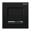 Geberit type 20 urinioir bedieningsplaat - batterij - vierkant - zwart SW64028