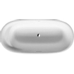 Duravit Cape Cod baignoire synthétique acrylique ovale autoportante avec tablier moulé 185x85x62cm avec garniture de vidage et de trop-plein blanc 0300894